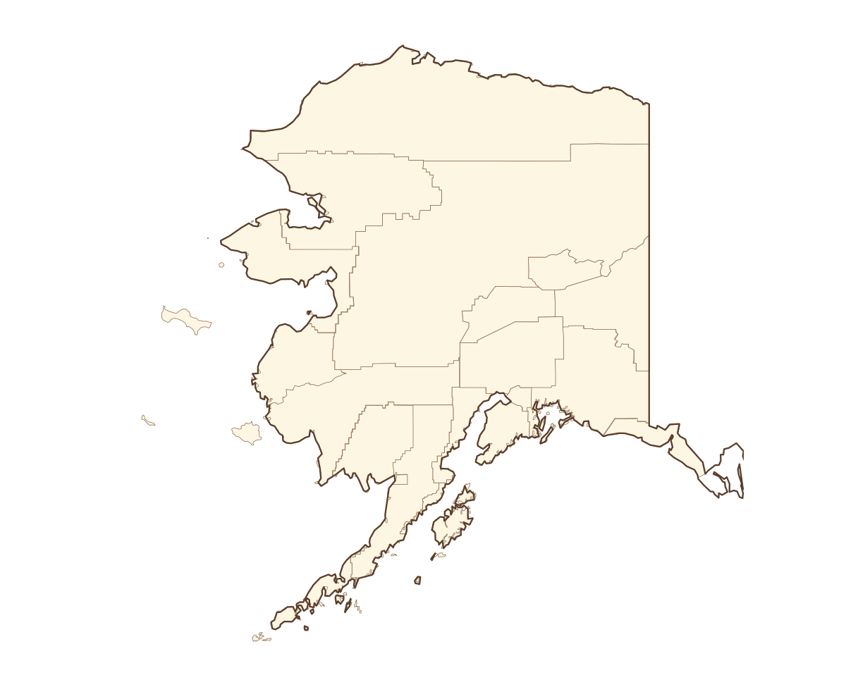 Alaska County Map - free printable map of Alaska