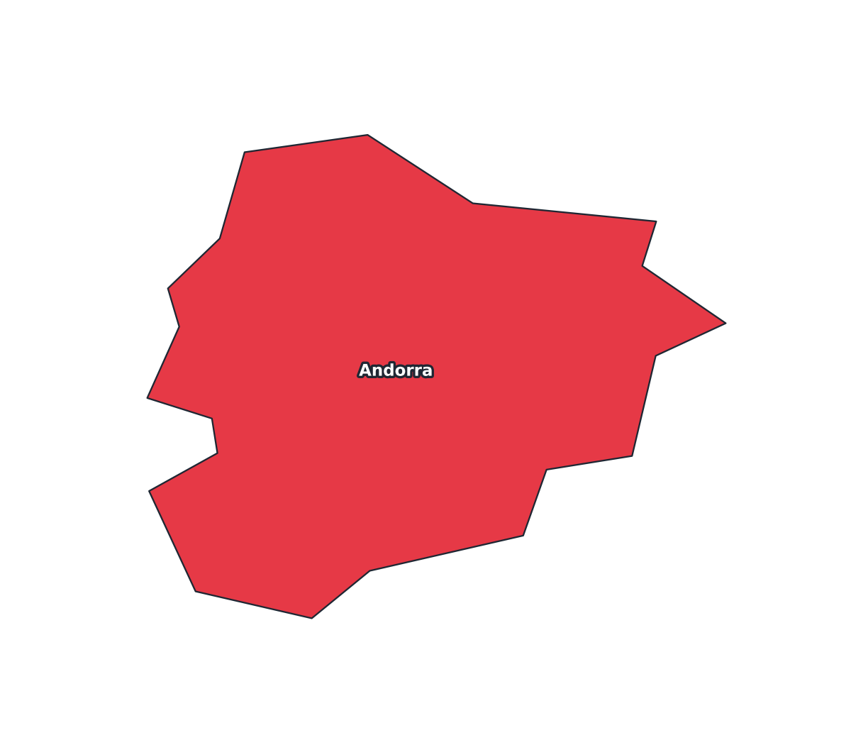 Andorra Labeled Map - free printable map of Andorra