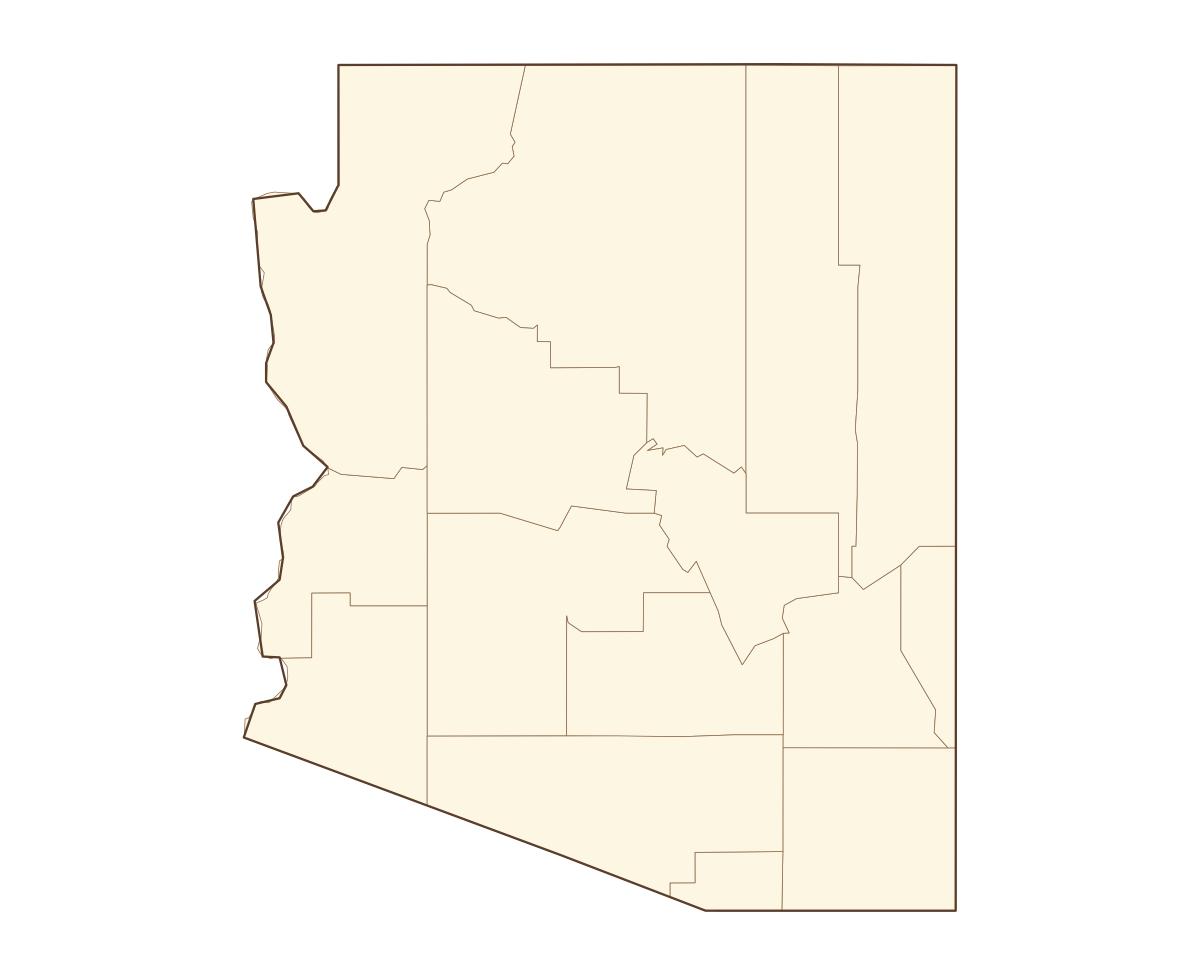 Arizona County Map - free printable map of Arizona
