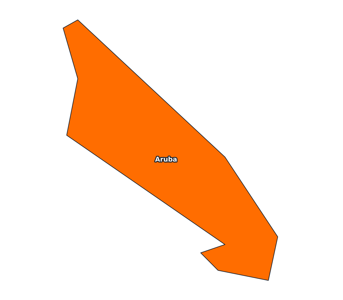 Aruba Labeled Map - free printable map of Aruba