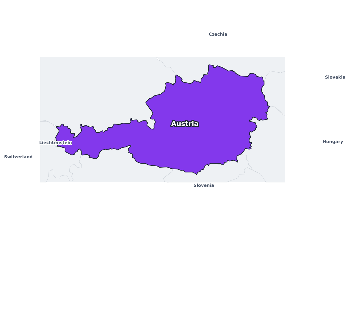 Austria Labeled Map - free printable map of Austria
