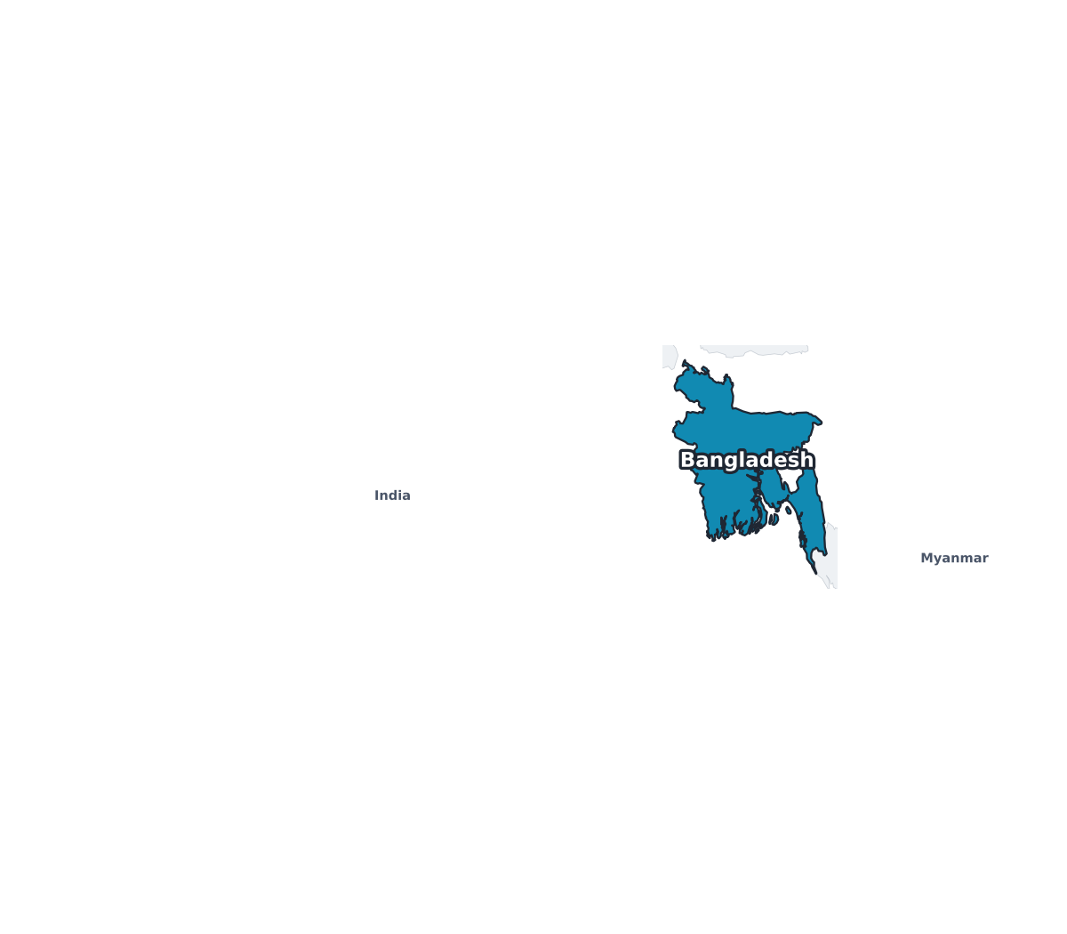 Bangladesh Labeled Map - free printable map of Bangladesh