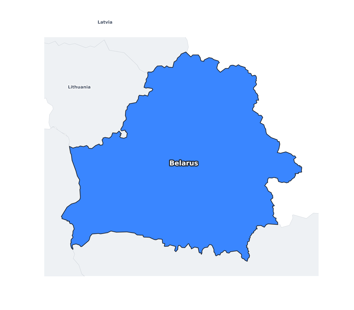 Belarus Labeled Map - free printable map of Belarus