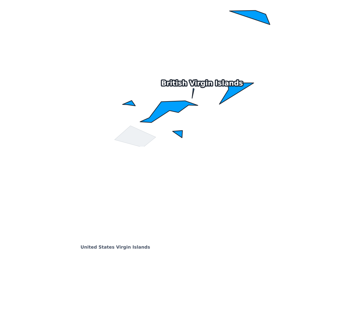British Virgin Islands Labeled Map - free printable map of British Virgin Islands