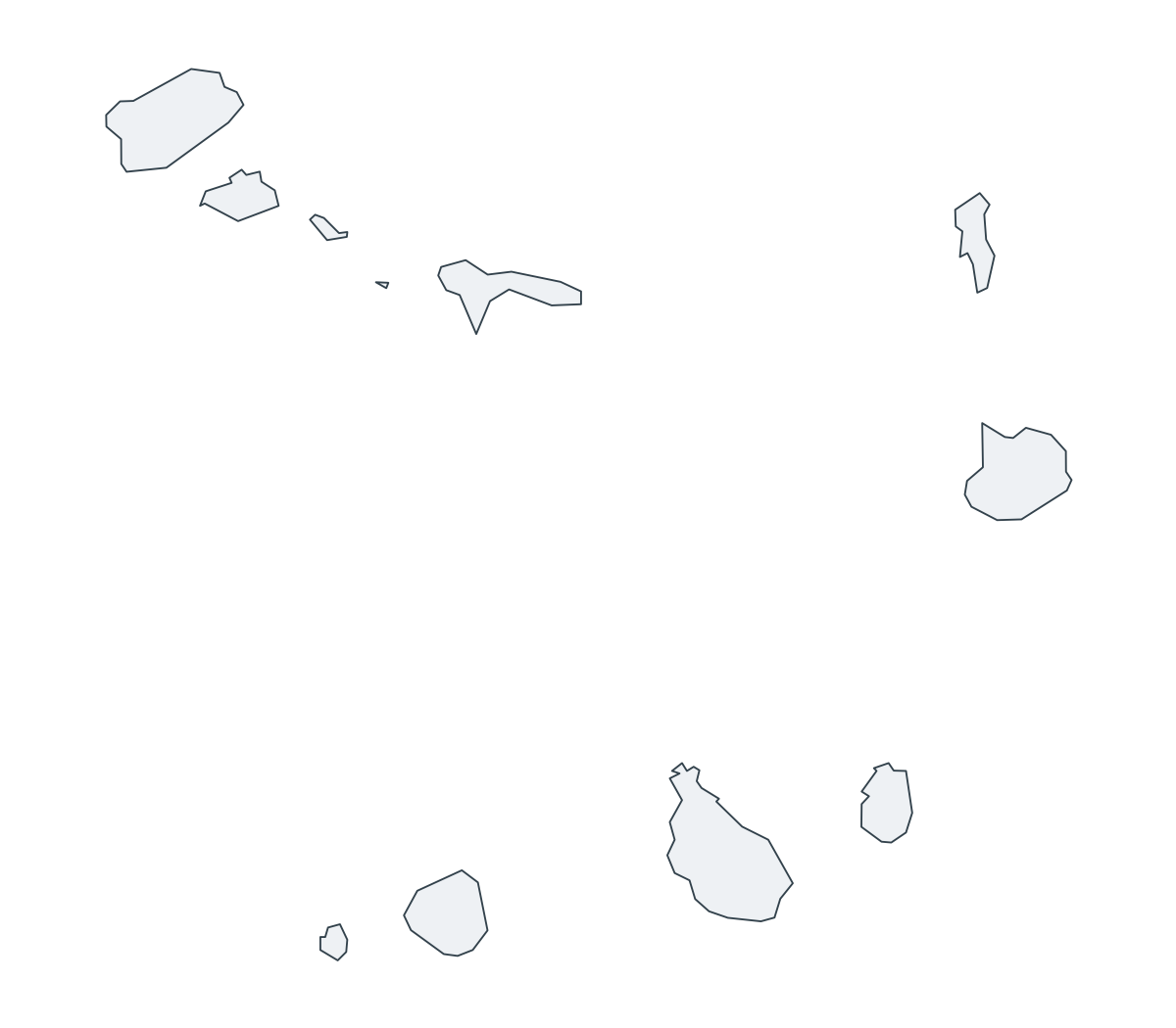 Cabo Verde Outline Map - free printable map of Cabo Verde