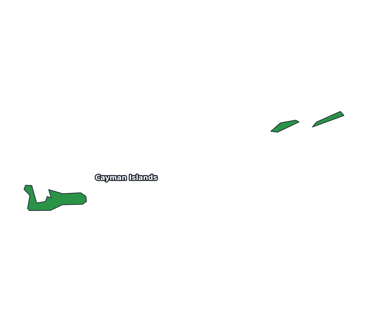 Cayman Islands Labeled Map - free printable map of Cayman Islands