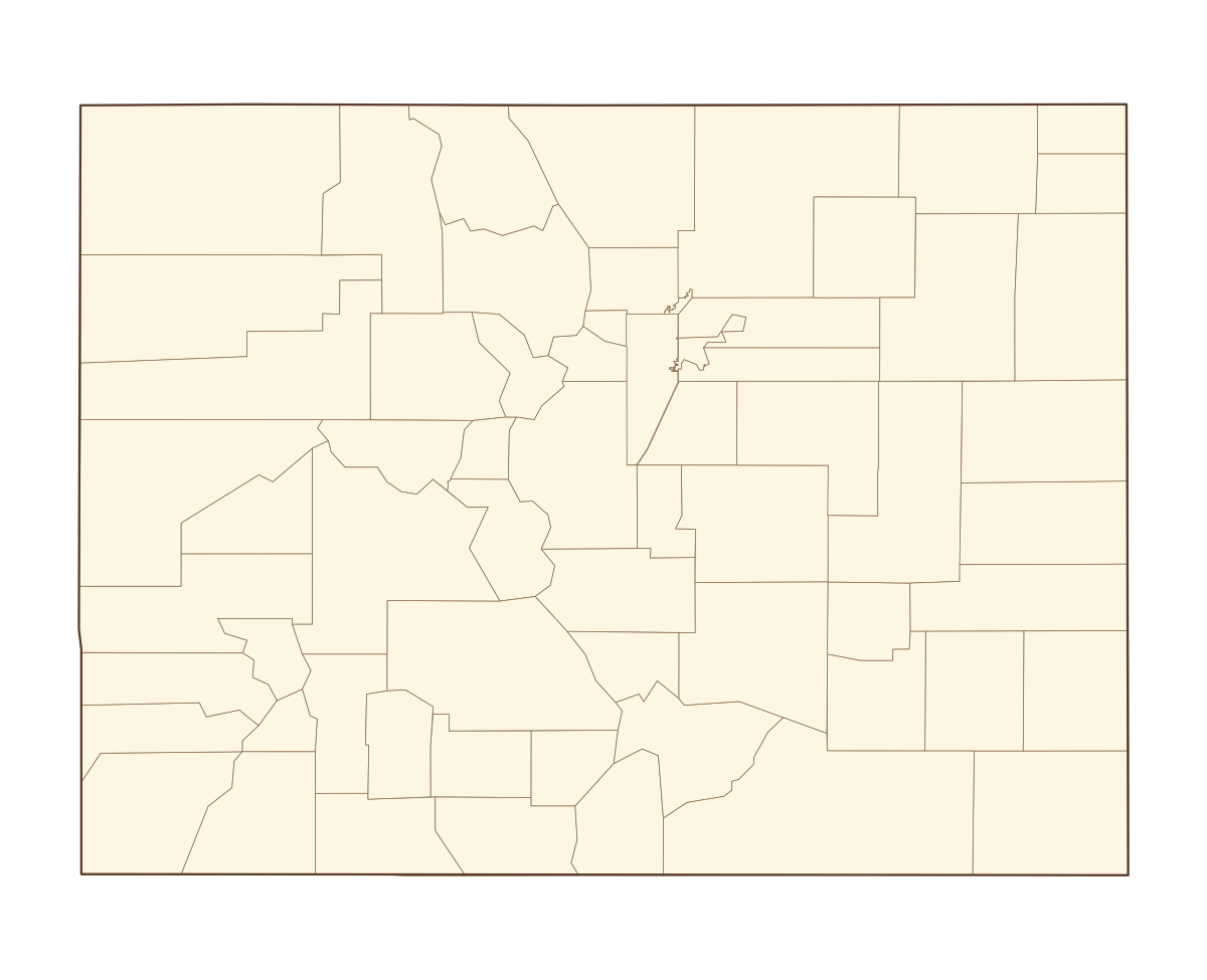 Colorado County Map - free printable map of Colorado