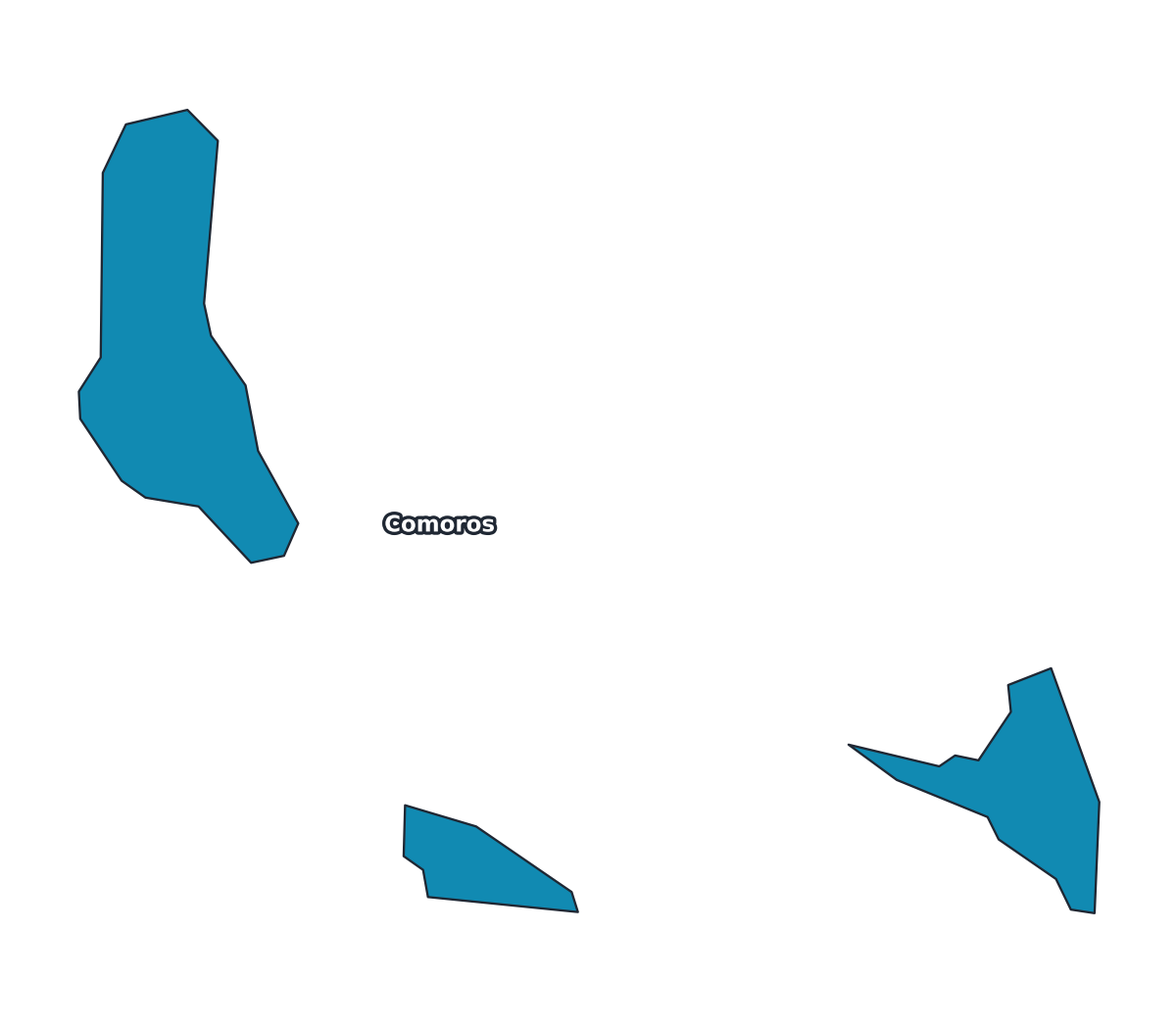 Comoros Labeled Map - free printable map of Comoros