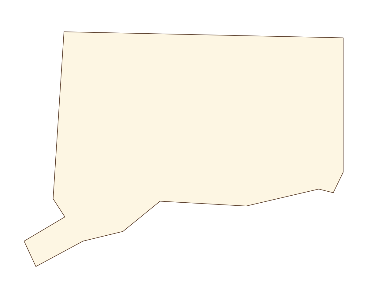 Connecticut Blank Outline Map - free printable map of Connecticut
