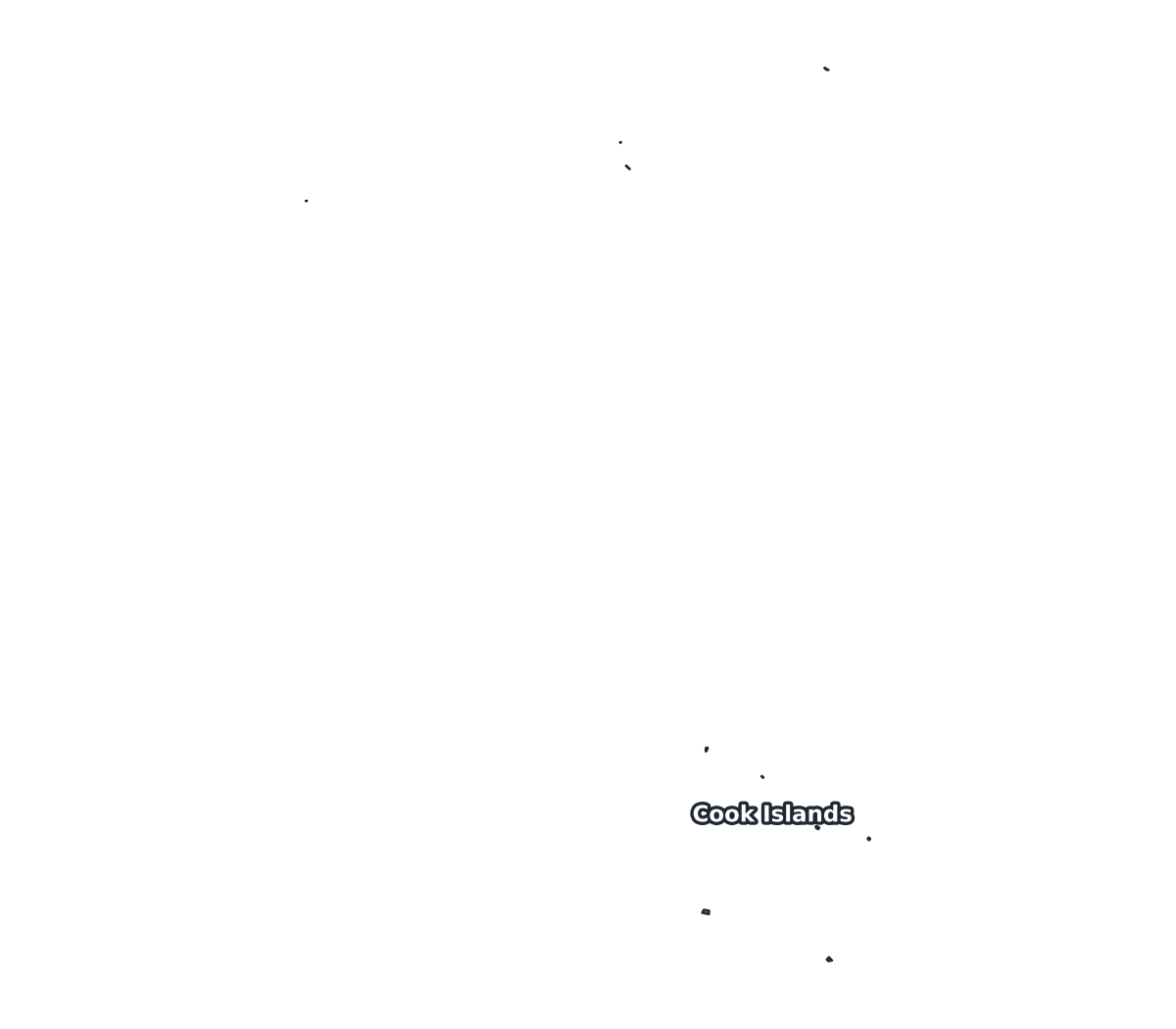 Cook Islands Labeled Map - free printable map of Cook Islands