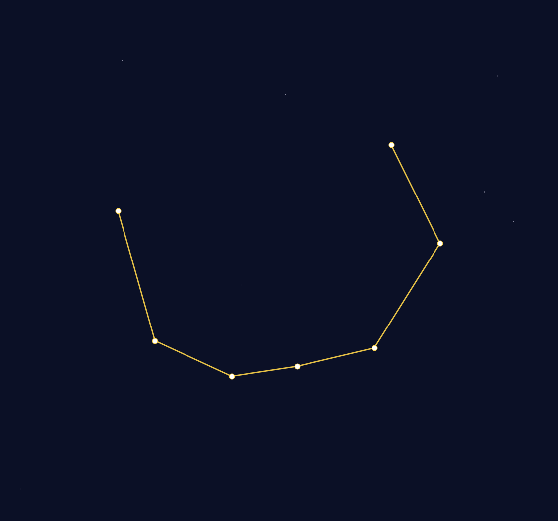 Corona Borealis Constellation Map - free printable map of Corona Borealis