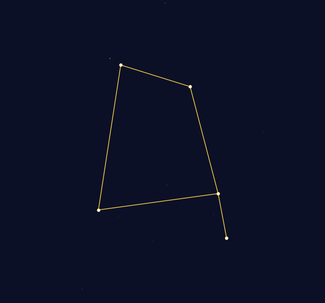 Corvus Constellation Map - free printable map of Corvus