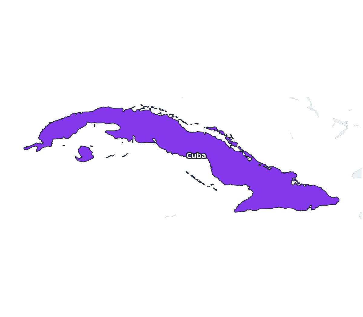 Cuba Labeled Map - free printable map of Cuba
