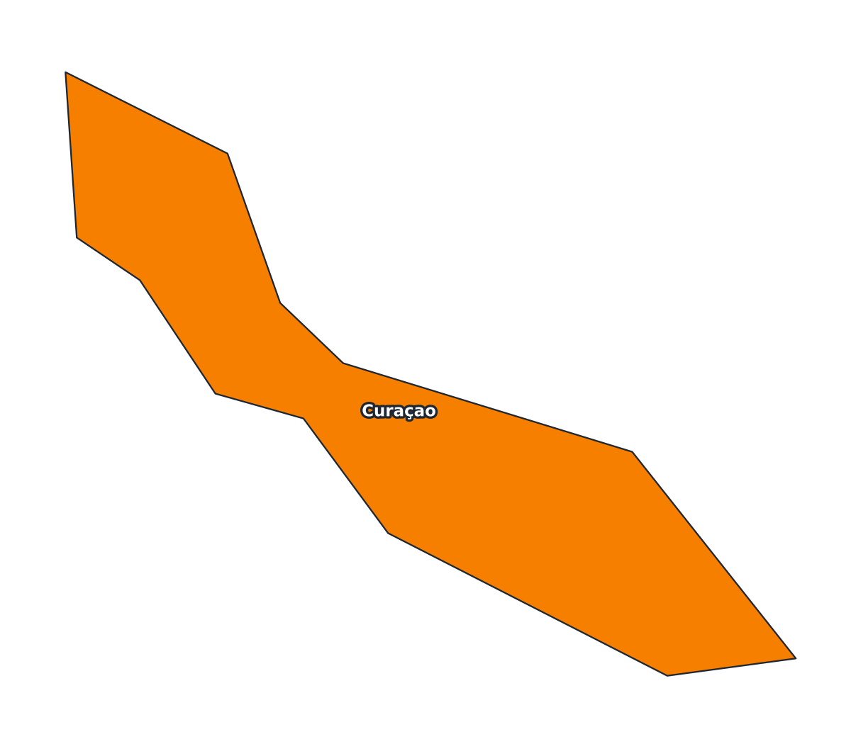 Curaçao Labeled Map - free printable map of Curaçao