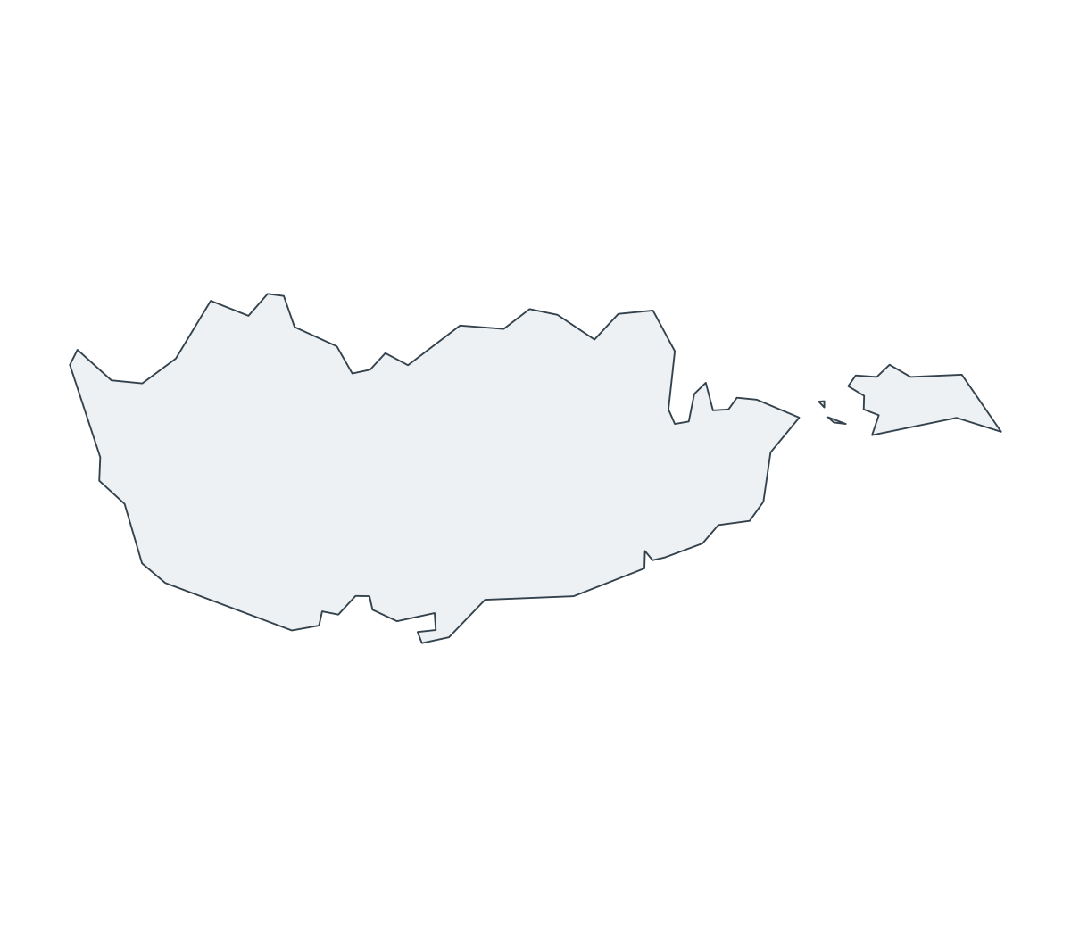 Cyprus Outline Map - free printable map of Cyprus