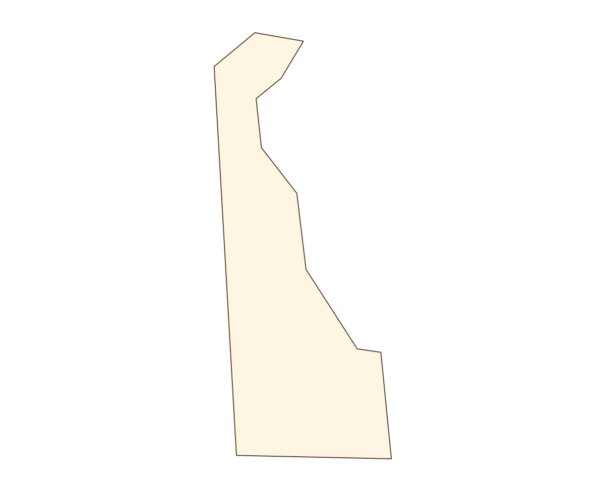 Delaware Blank Outline Map - free printable map of Delaware