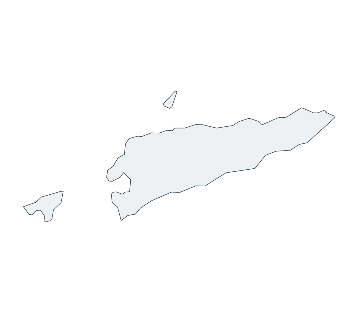 East Timor Outline Map - free printable map of East Timor