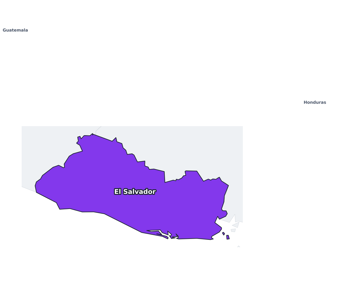 El Salvador Labeled Map - free printable map of El Salvador
