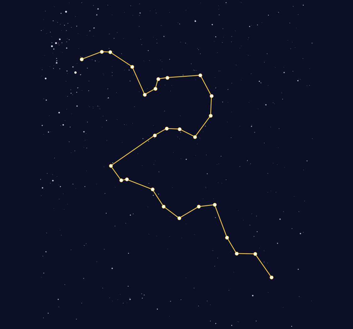 Eridanus Constellation Map - free printable map of Eridanus