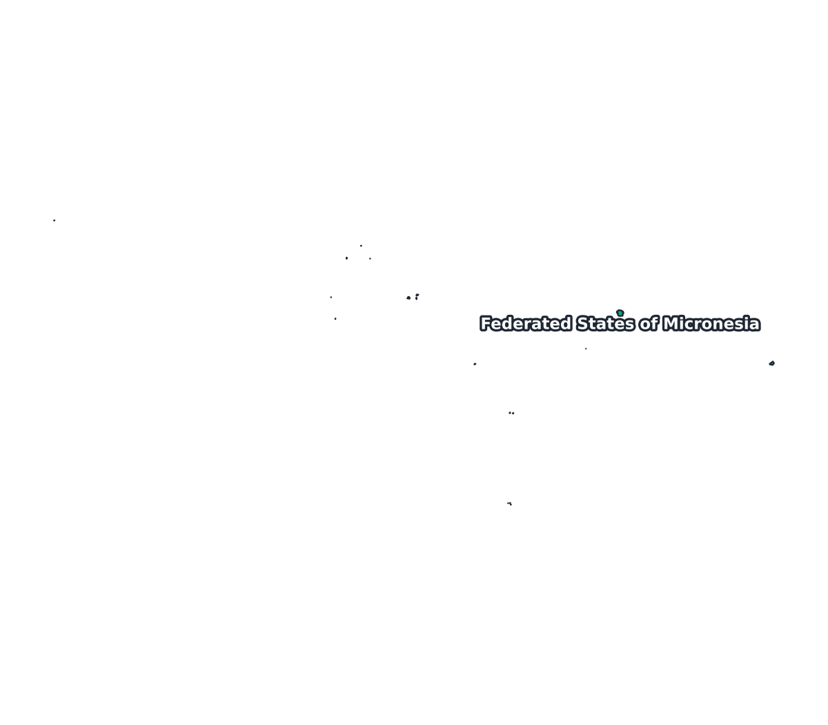 Federated States of Micronesia Labeled Map - free printable map of Federated States of Micronesia