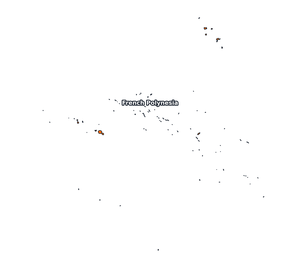 French Polynesia Labeled Map - free printable map of French Polynesia