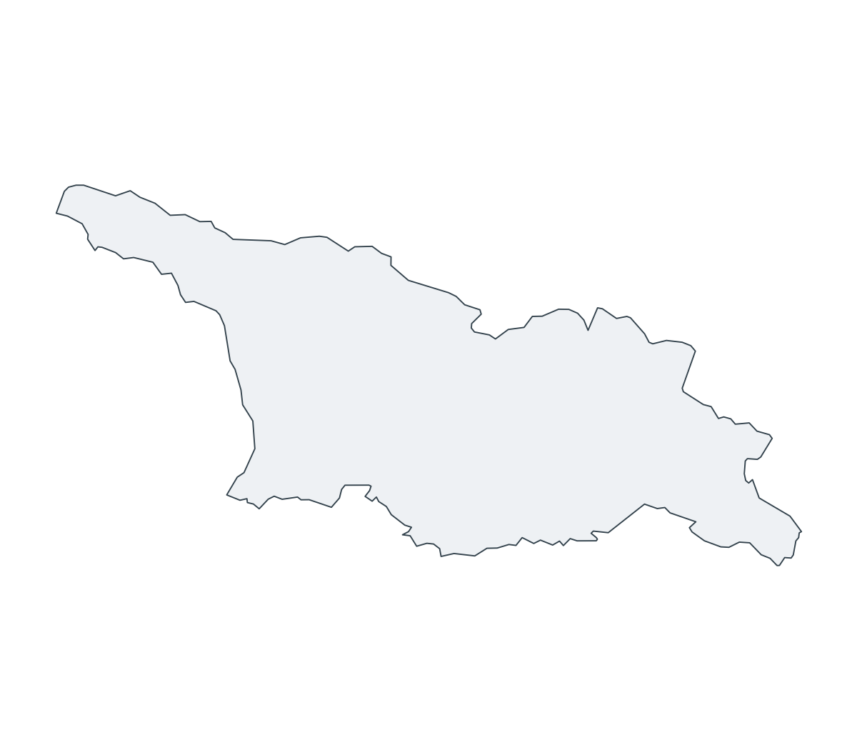 Georgia Outline Map - free printable map of Georgia