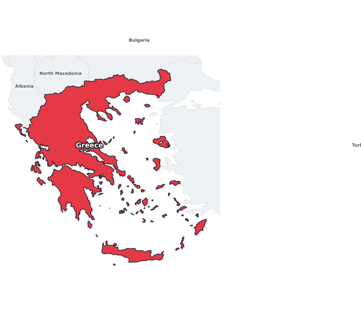 Greece Labeled Map - free printable map of Greece