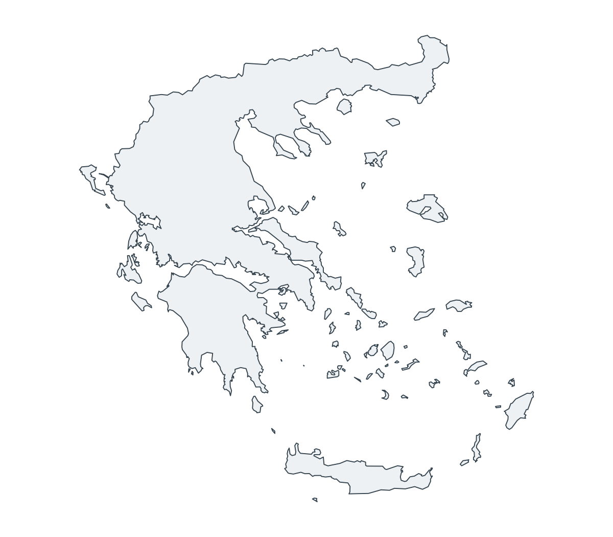 Greece Outline Map - free printable map of Greece