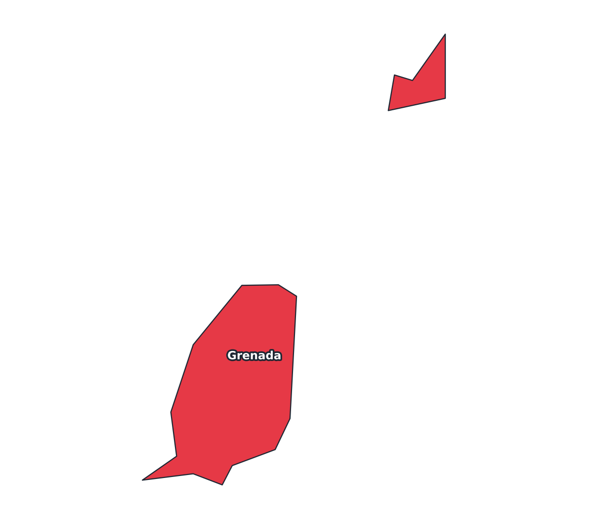 Grenada Labeled Map - free printable map of Grenada