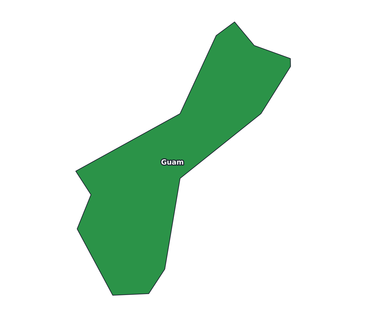 Guam Labeled Map - free printable map of Guam