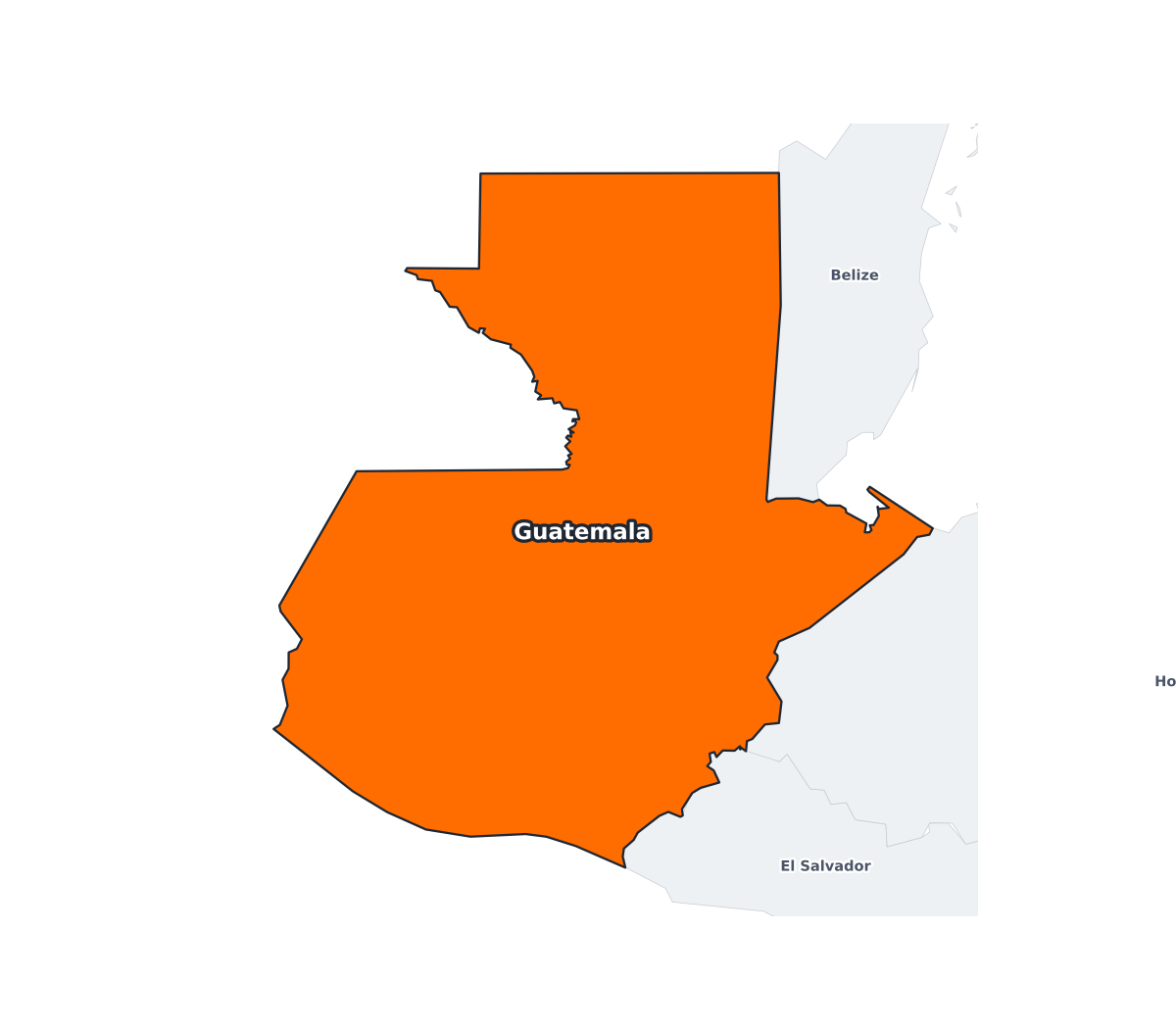Guatemala Labeled Map - free printable map of Guatemala