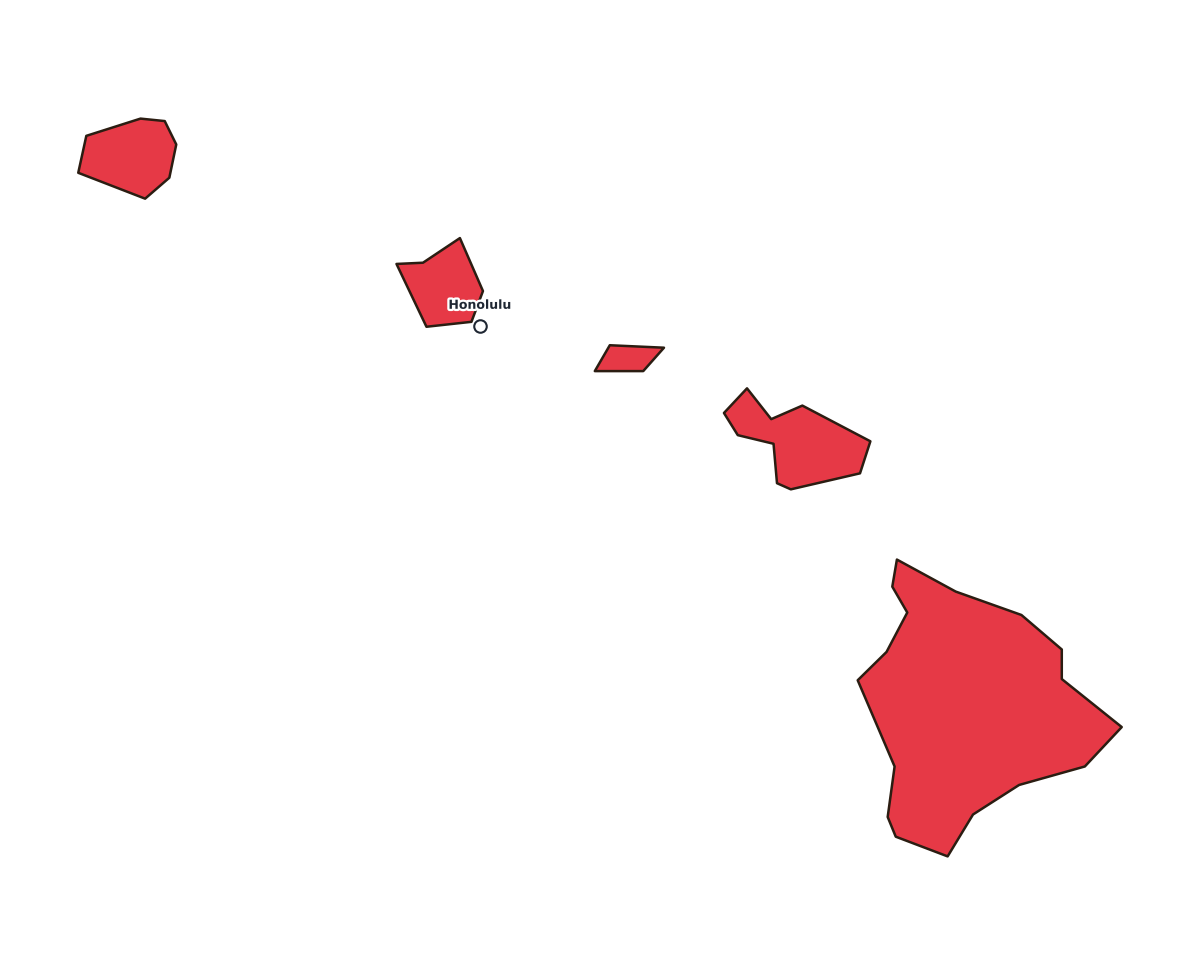 Hawaii Labeled Map - free printable map of Hawaii