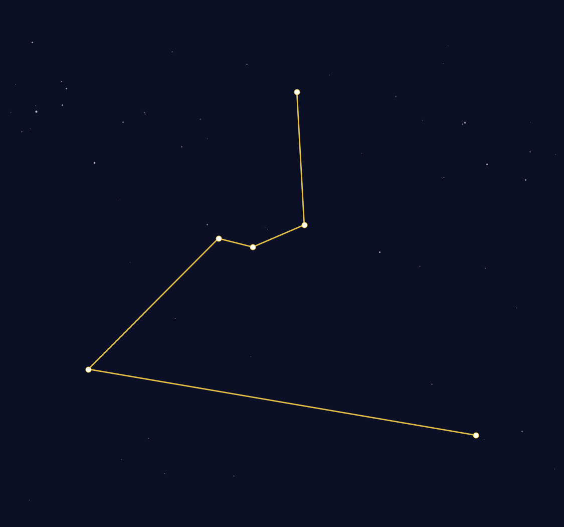 Hydrus Constellation Map - free printable map of Hydrus