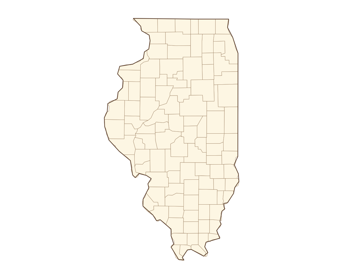 Illinois County Map - free printable map of Illinois