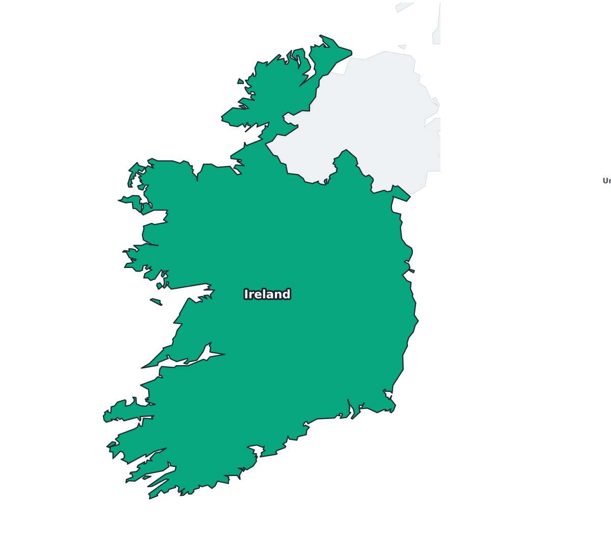 Ireland Labeled Map - free printable map of Ireland