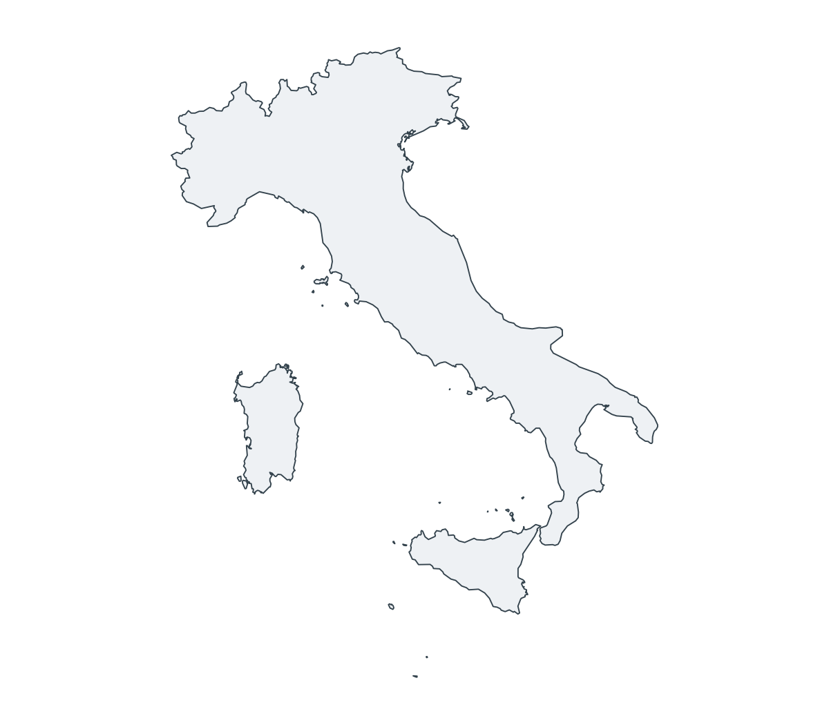 Italy Outline Map - free printable map of Italy