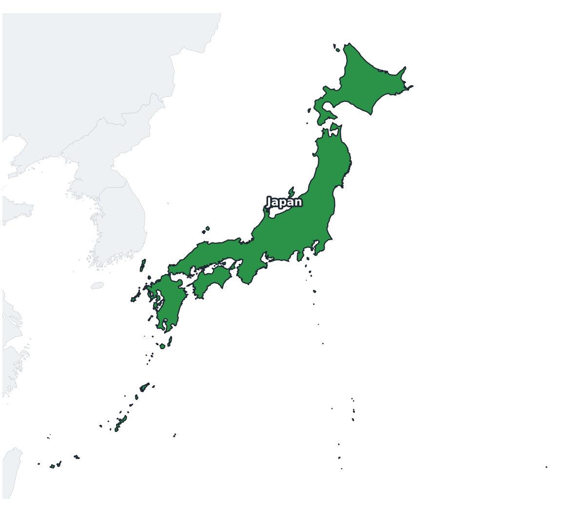 Japan Labeled Map - free printable map of Japan