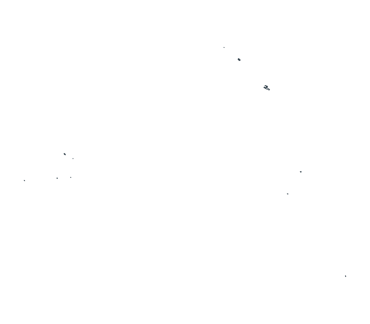 Kiribati Outline Map - free printable map of Kiribati
