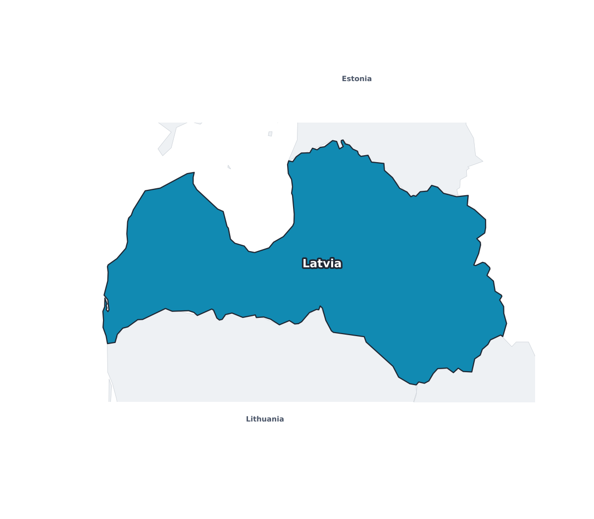 Latvia Labeled Map - free printable map of Latvia