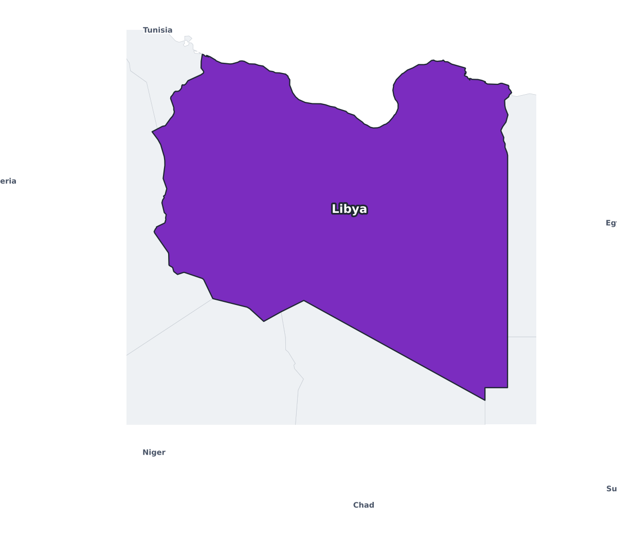 Libya Labeled Map - free printable map of Libya