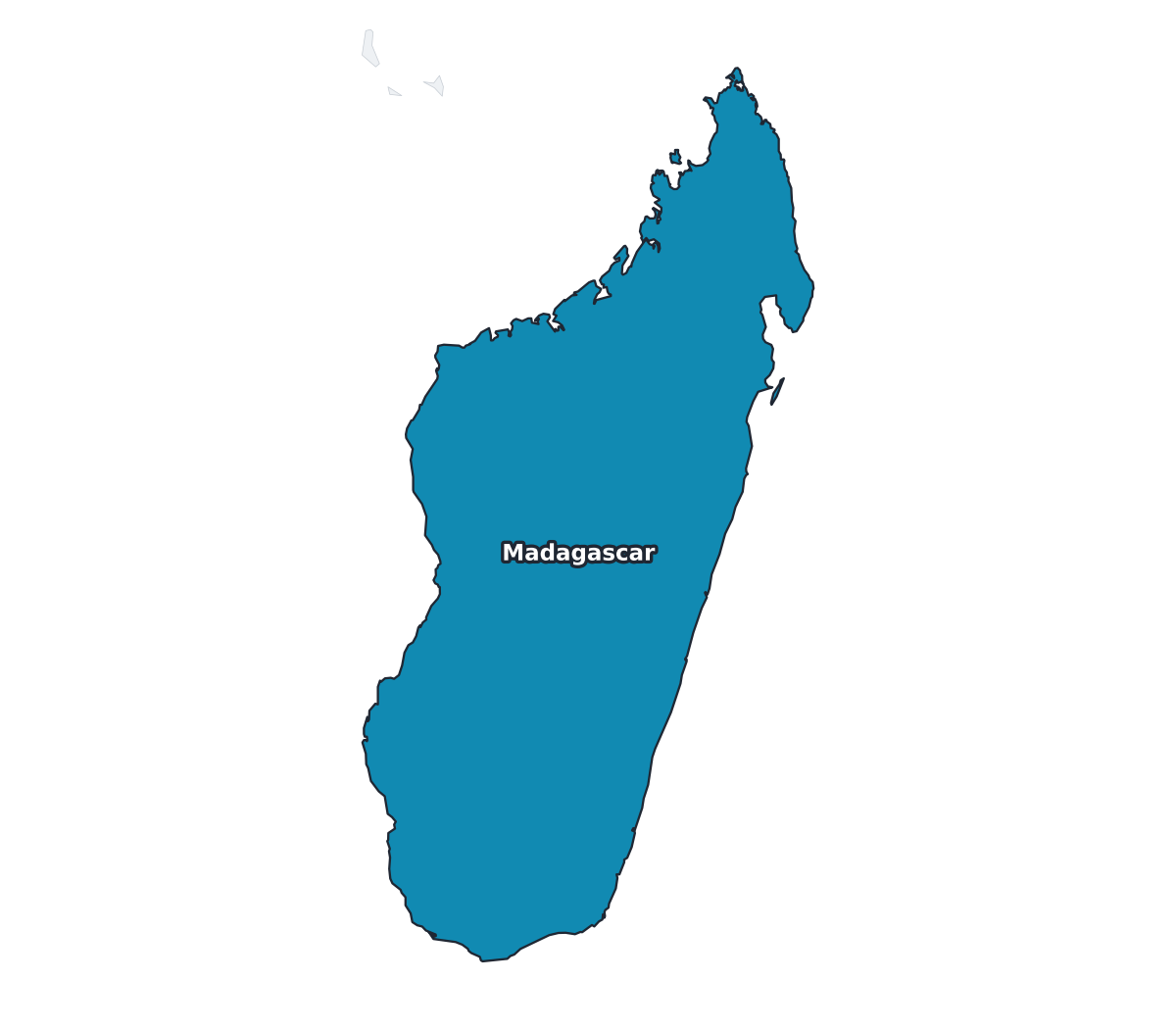 Madagascar Labeled Map - free printable map of Madagascar