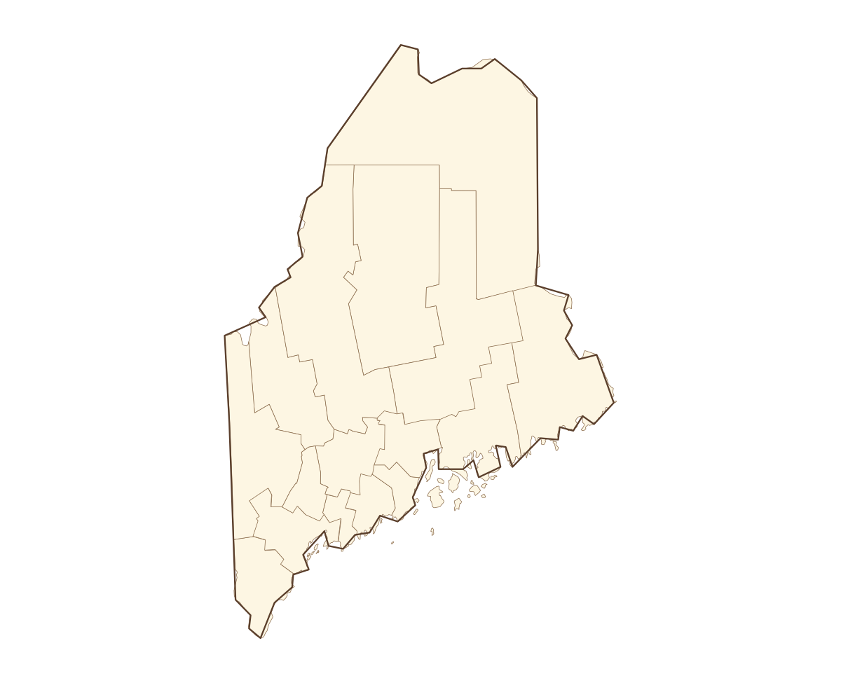 Maine County Map - free printable map of Maine