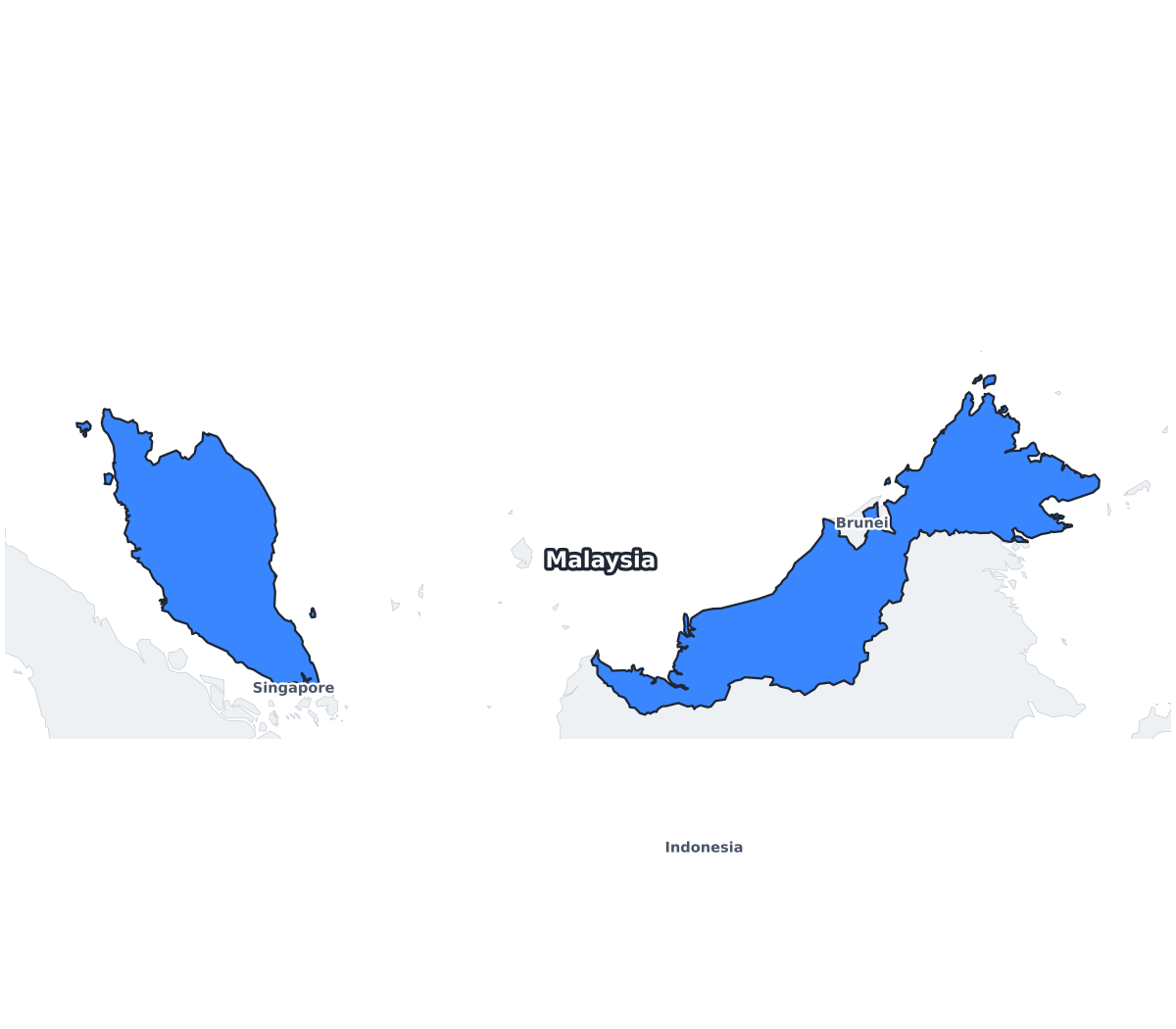Malaysia Labeled Map - free printable map of Malaysia