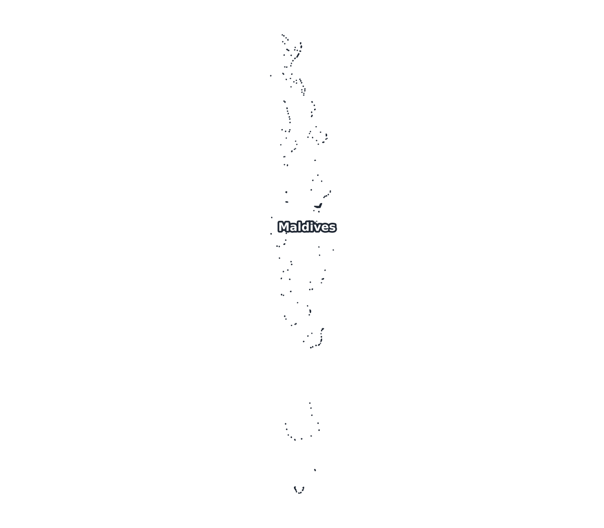 Maldives Labeled Map - free printable map of Maldives