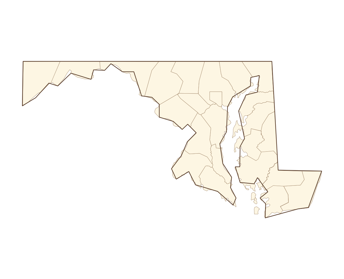 Maryland County Map - free printable map of Maryland