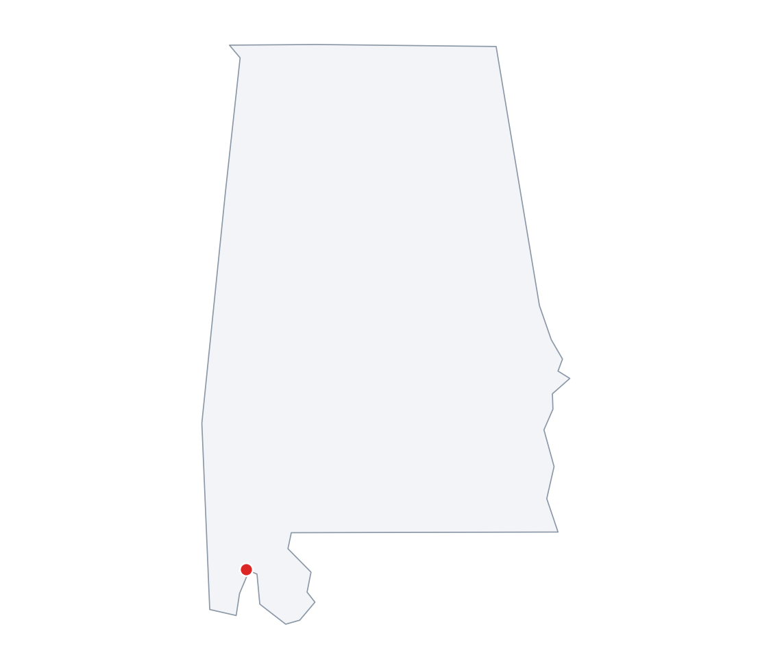 Mobile, Alabama Map - free printable map of Mobile, Alabama