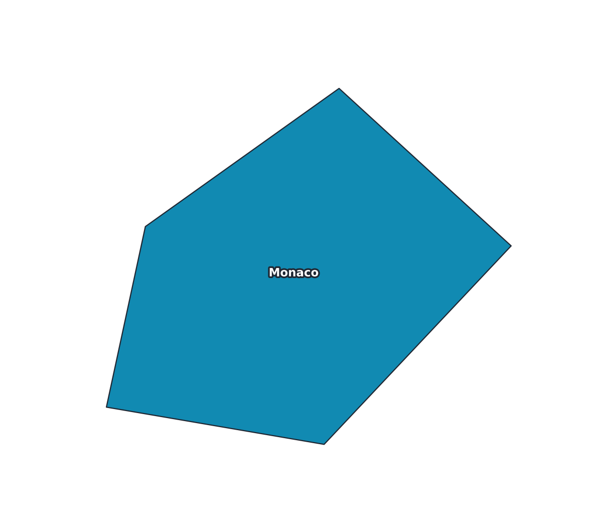 Monaco Labeled Map - free printable map of Monaco