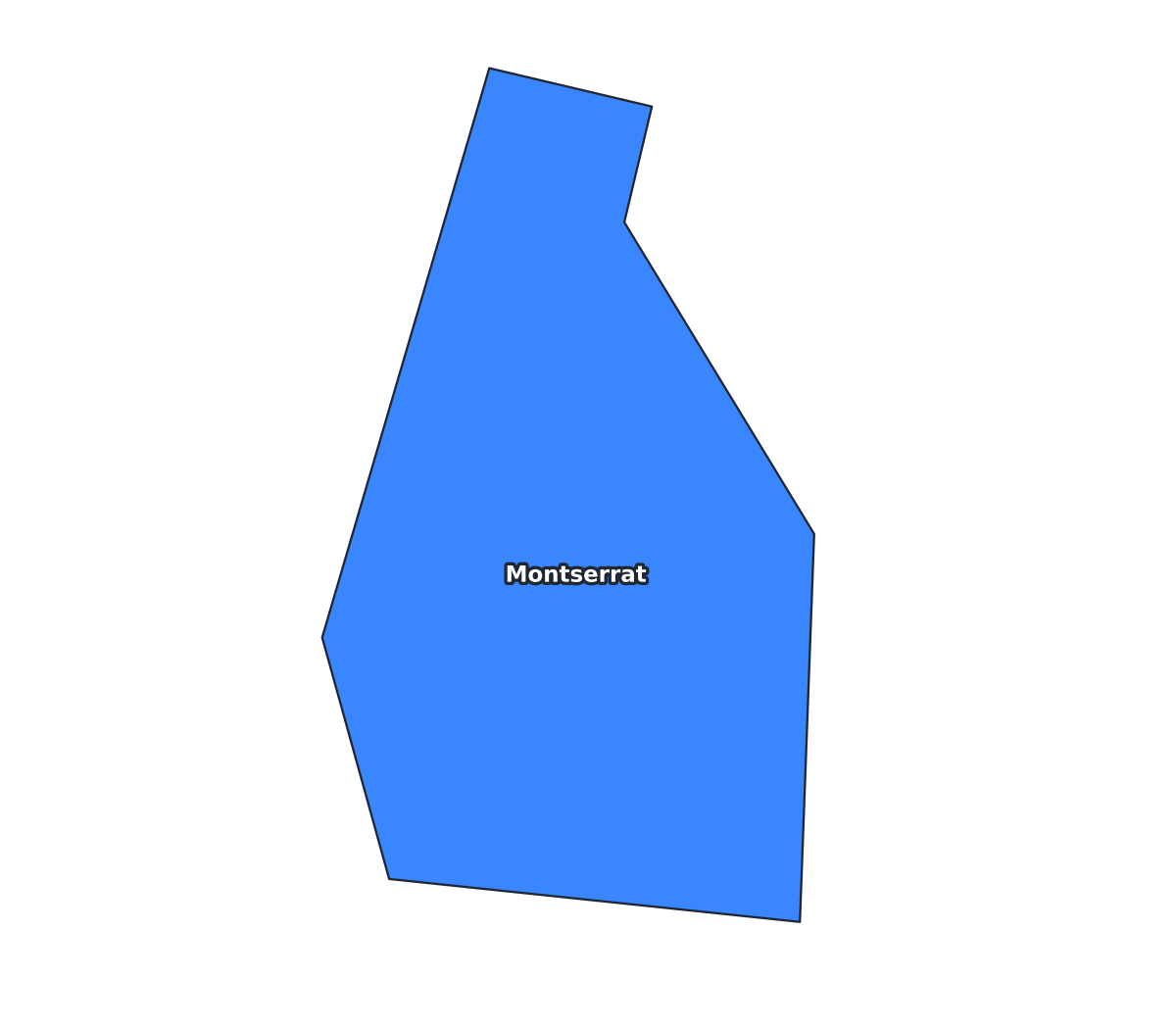 Montserrat Labeled Map - free printable map of Montserrat