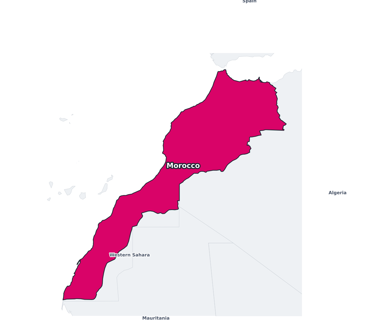 Morocco Labeled Map - free printable map of Morocco