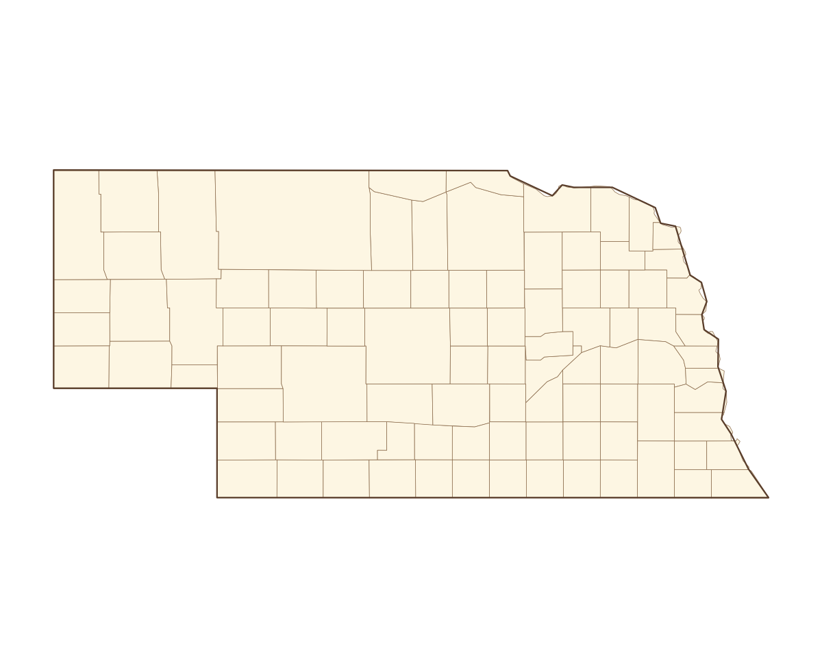 Nebraska County Map - free printable map of Nebraska